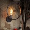 ApliquesAplique de pared retro - lámpara de metal - diseño de rueda industrial