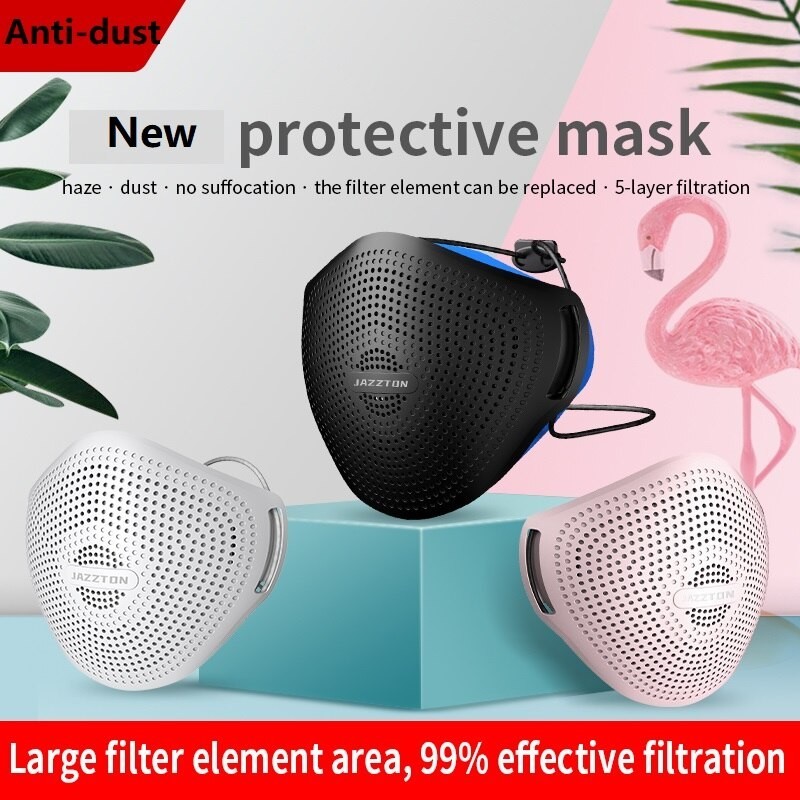 Mascarillas bucalesMascarilla protectora de silicona - reutilizable - antipolvo - antibacteriana - válvula de aire - filtro KN95 Mascarillas bucalesMascarilla protectora de silicona - reutilizable - antipolvo - antibacteriana - válvula de aire - filtro KN95