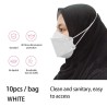 Mascarillas bucalesMascarilla protectora - 4 capas - desechable - antipolvo - antibacteriana - bucles cruzados - forma de pez...