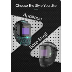Auto-darkening welding helmet - solar - automatic Li-battery - true color - 4 sensorsHelmets
