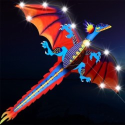 CometaCometa de dragón de colores - con luces LED
