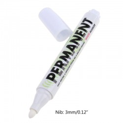 Partes de ruedaMarcador blanco - pintura permanente - resistente al agua - rotulador para neumáticos