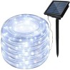 NavidadCadena LED con energía solar - guirnalda - luces exteriores - resistente al agua - 7m - 12 m
