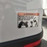 PegatinasCalcomanía divertida para auto - "Warning Messing With My Quad"