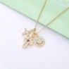 CollarCollar con tres colgantes - carita sonriente - cruz - estrella - plata de ley 925