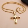 Stainless steel necklace - wire style cross pendantNecklaces