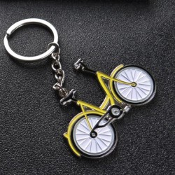 llaveroBicicleta amarilla - llavero de metal