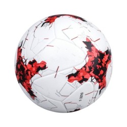 PelotasBalón de fútbol profesional - cuero - impermeable - blanco-rojo - talla 4 - 5