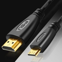 CablesCable mini HDMI a HDMI - 1080P - alta velocidad - conector chapado en oro