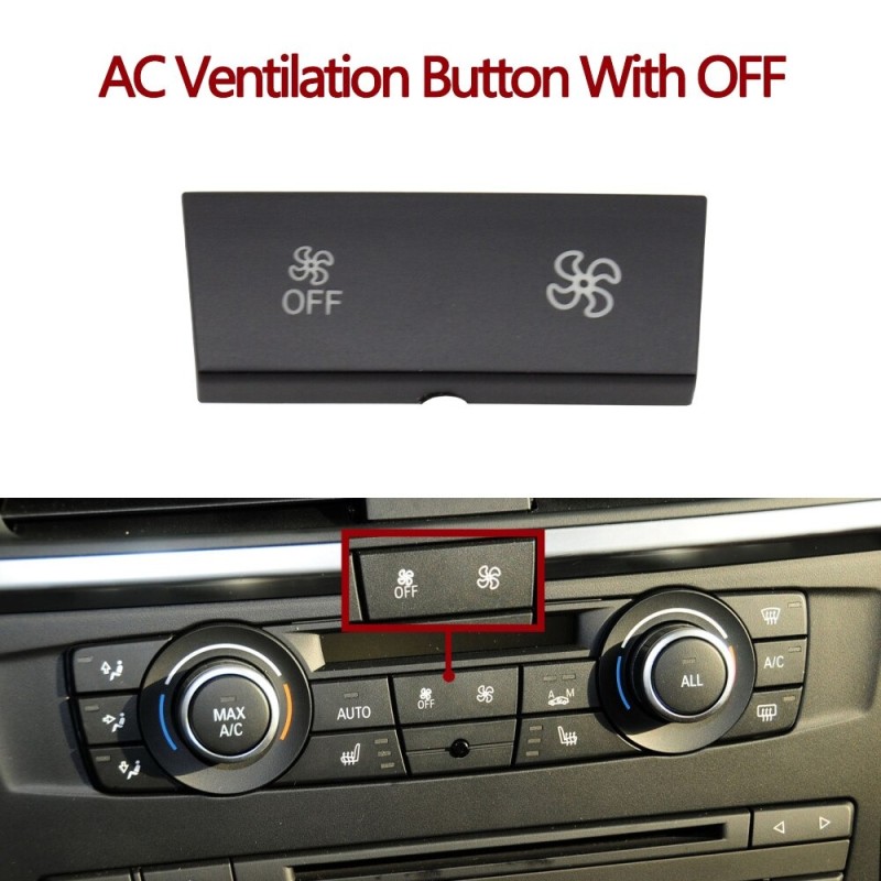 Partes interioresBotones del salpicadero del coche-aire acondicionado-control de ventilación-botón AC-para BMW 1 3 X1 X3