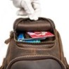 Multifunctional leather bag - shoulder strap - waist buckleBags