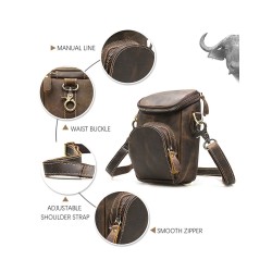 BolsosBolso de cuero multifuncional - bandolera - hebilla en la cintura