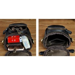 BolsosBolso de cuero multifuncional - bandolera - hebilla en la cintura