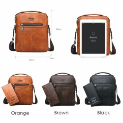 BolsosJEEP BULUO - bandolera de cuero para hombre - con billetera