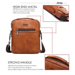 BolsosJEEP BULUO - bandolera de cuero para hombre - con billetera