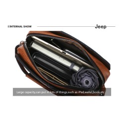 BolsosJEEP BULUO - bandolera de cuero para hombre - con billetera