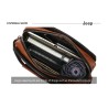 BolsosJEEP BULUO - bandolera de cuero para hombre - con billetera
