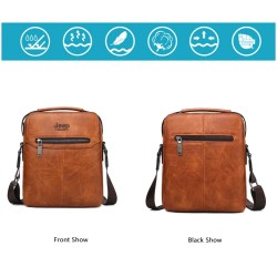 JEEP BULUO - men's leather shoulder bag - with a walletBags