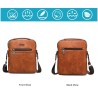 BolsosJEEP BULUO - bandolera de cuero para hombre - con billetera