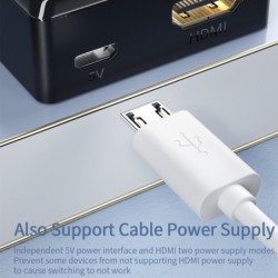 Conmutadores HDMIEssager - Divisor HDMI - conmutador - 4K 2.0 - adaptador - convertidor - para PS4 HD TV BOX