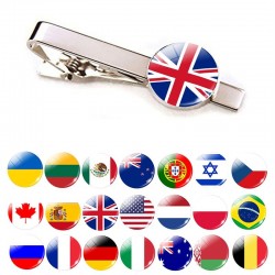 Pajaritas y corbatasAlfiler de corbata con banderas nacionales - 30 países