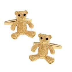 Fashionable cufflinks - golden bearCufflinks