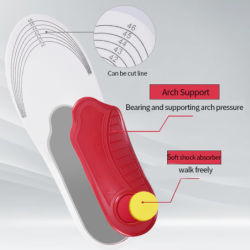 Orthopedic shoe insole - arch support - cushion padFeet