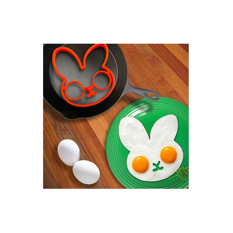 Moldeadores de huevosMolde de huevo de silicona - panqueque - forma de conejo