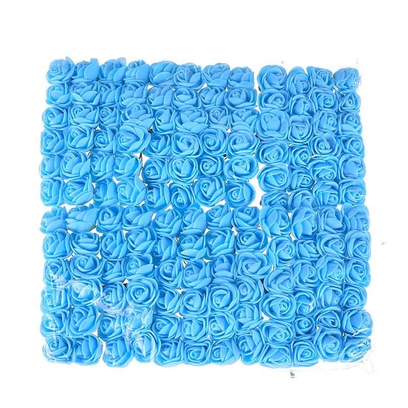 Flores artificialesRosas artificiales - de espuma - para decorar - 2cm - 144 piezas