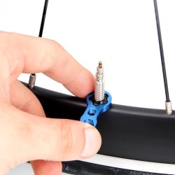 ReparaciónBoquilla de aire para neumáticos de bicicleta - núcleo de válvula presta - tornillo de tuerca con llave de instalación