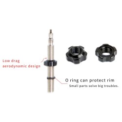 ReparaciónBoquilla de aire para neumáticos de bicicleta - núcleo de válvula presta - tornillo de tuerca con llave de instalación