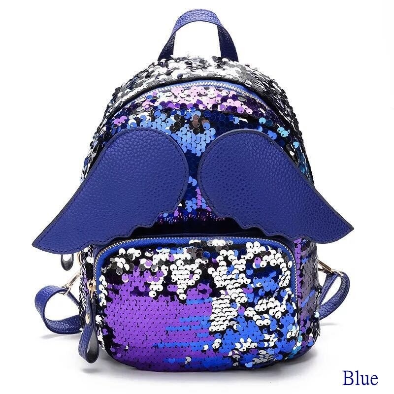 MochilasMinimochila de lentejuelas - con alas de ángel
