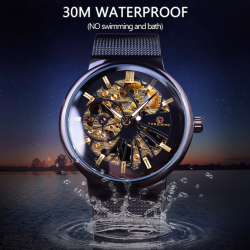 RelojesFORSING - reloj mecánico de lujo - resistente al agua - diseño de esqueleto