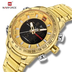 NAVIFORCE - sports men's watch - digital - Quartz - waterproof - stainless steelWatches