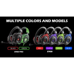 AuricularesAuriculares para juegos - auriculares con cable - con micrófono - E900/E900 Pro