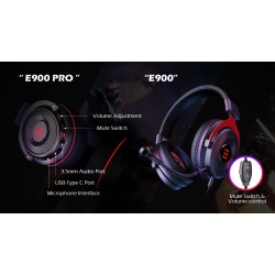 AuricularesAuriculares para juegos - auriculares con cable - con micrófono - E900/E900 Pro