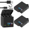 Batería y CargadoresBatería de iones de litio de 1680 mAh - con cargador - para GoPro Hero 5 / 6 / 7