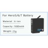 Batería y CargadoresBatería de iones de litio de 1680 mAh - con cargador - para GoPro Hero 5 / 6 / 7