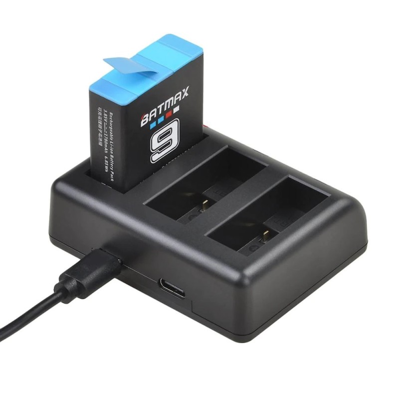Batería y CargadoresBATMAX - Batería de iones de litio de 1780 mAh - con cargador - para GoPro Hero 9 / 10
