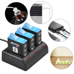 Batería y CargadoresBATMAX - Batería de iones de litio de 1780 mAh - con cargador - para GoPro Hero 9 / 10