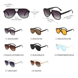 Retro oversized sunglasses - polarized - pilot style - unisexSunglasses