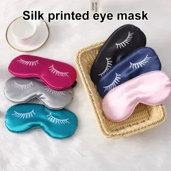 Máscaras para dormirAntifaz para dormir - venda para los ojos - ojos estampados - seda