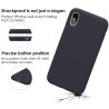 Soft silicone cover case - Candy Pudding - for iPhone - dark blueProtection