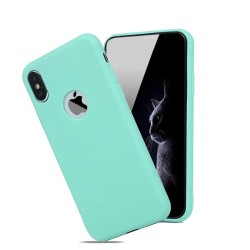 ProteccionFunda de silicona suave - Candy Pudding - para iPhone - turquesa