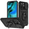 Protective cover case - camera lens cover - heavy duty bumper - 360 rotatable kickstand - for iPhoneProtection