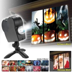 ProyectoresProyección holográfica de Halloween/Navidad - escaparate - lámpara de escenario láser - foco - proyector