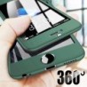 Luxury 360 full cover - with tempered glass screen protector - for iPhone - greenProtection