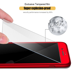 Luxury 360 full cover - with tempered glass screen protector - for iPhone - greenProtection