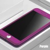 ProteccionLuxury 360 full cover - con protector de pantalla de vidrio templado - para iPhone - violeta