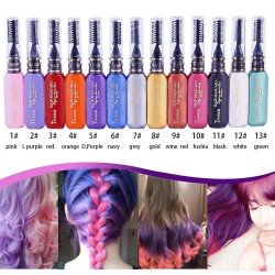 Tinte para el cabelloTinte de tiza para el cabello - rímel temporal para el cabello - lavable
